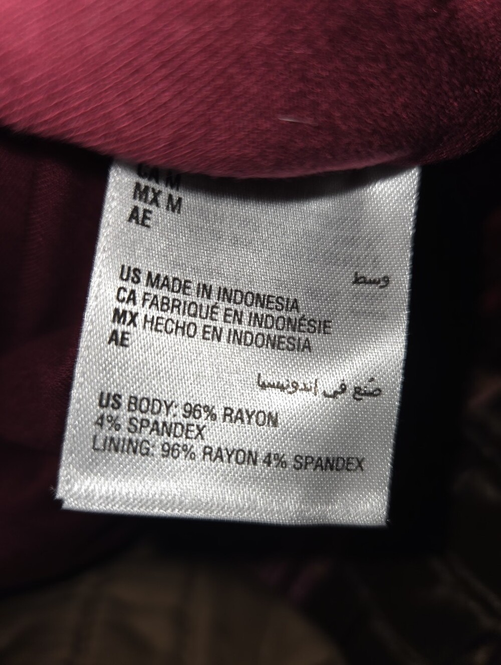 Bar III Sleeveless Scoop Neck Midi Dress in Wine Burgundy - Picture 5 of 5